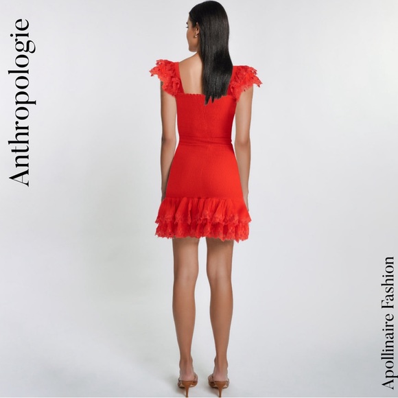 Anthropology by PEIXOTO - Red Belle Ruched Mini Dress - Picture 3 of 7